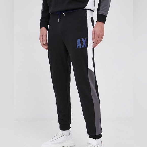 Armani Exchange Other - NWT‎ ARMANI EXCHANGE TROUSER PANTS in black with navy and white details